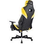 Кресло игровое Knight Thunder 5X черный/желтый эко.кожа крестов. металл, фото6
