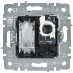 Розетка телевизионная двойная IEK BRITE BR-AK20-1-K01 TV+RJ45 кат.5E РТВ/РК12-БрБ белый, фото4