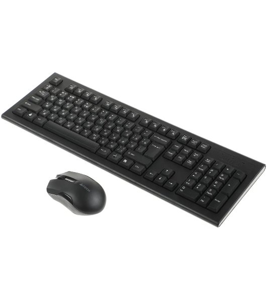 Комплект клавиатура+мышь A4Tech 3000NS беспроводной, USB, 1200 DPI, чёрный