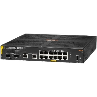 Коммутатор HPE Aruba 6100 12G CL4 2SFP+ 139W, 12×1 Гбит/с PoE+ + 2×10 Гбит/с SFP+, управляемый