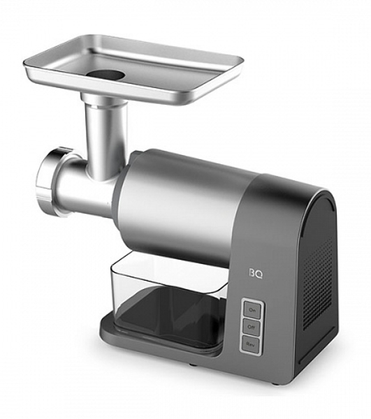 Мясорубка электрическая BQ MG1010 серый, 2200 Вт, 1.8 кг/мин, реверс, защита от перегрузки, насадки - 7