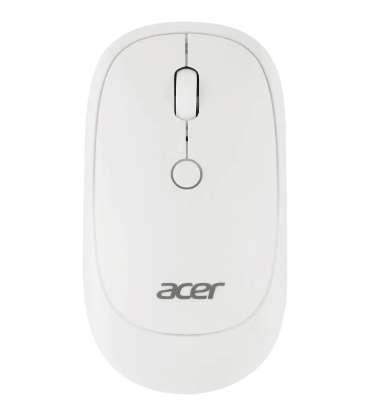 Мышь беспроводная Acer OMR138 белый, 1600 dpi, радиоканал, USB, кнопки - 4