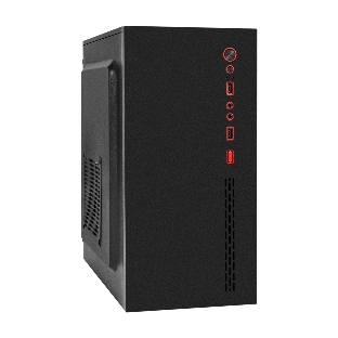 Компьютерный корпус Minitower ExeGate BAA-403-AAA350 (mATX, БП AAA350 с вент. 8см, 2*USB, HD Audio, черный)