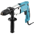 Дрель-шуруповерт Makita HP2051 Дрель уд, 720Вт,БЗП-13мм,0-1200\2900об\м,2.3кг,чем,мет редуктор, фото 1