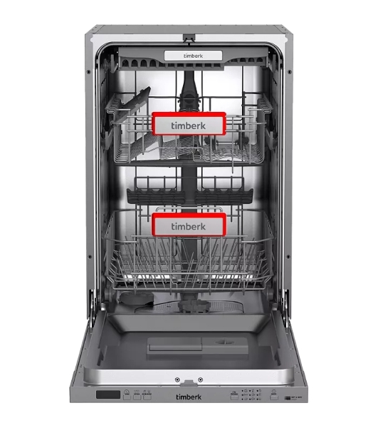 Посудомоечная машина Timberk Set&Dry T-DW45BI103 серебристый (узкая)