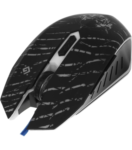 Мышь проводная Defender Dark Agent GM-590L черный, 12800 dpi, USB, кнопки - 6