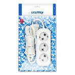 Удлинитель бытовой Smartbuy (SBE-10-3-1.5-N) 3 гнз х 1,5 м (10А/2.2 кВт, ПВС 2х1.0), фото2