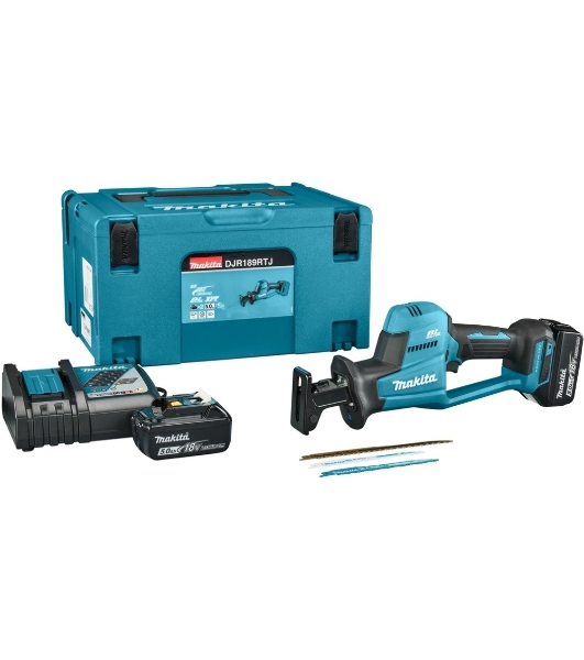 Сабельная пила Makita DJR189RTJ аккум. 3100ход/мин ДА