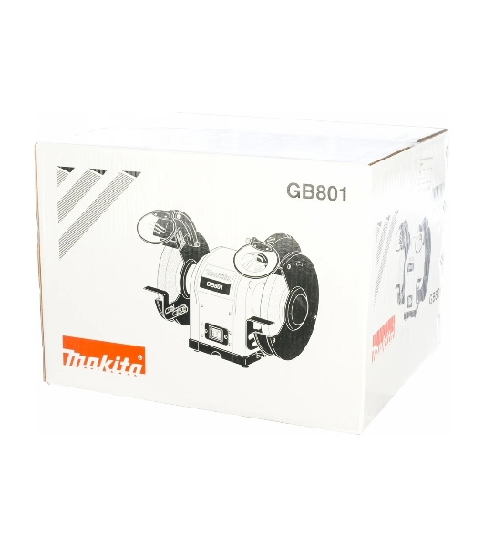 Точило Makita GB 801 Точило,550Вт,2850об\м,2круг205х15.88мм,20.5кг,кор 
