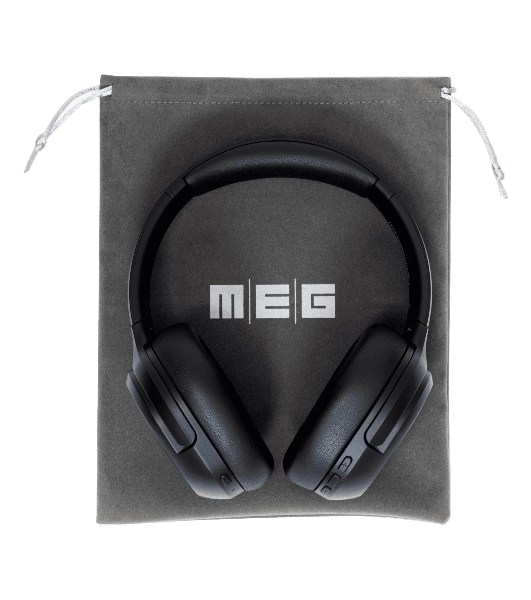 Беспроводные наушники MEG HEA400BL, Bluetooth 6.0, до 75 ч, ANC Hybrid, Multipoint, черный