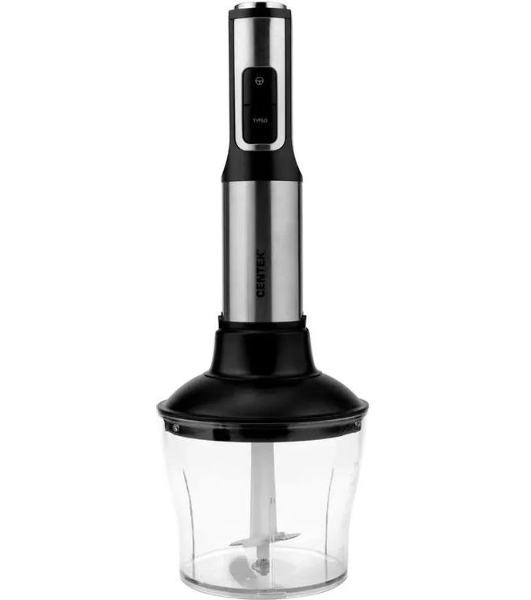 Блендер погружной Centek CT-1312 черный/серебристый, 1500 Вт, 15 скоростей, турбо