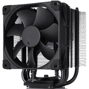 Кулер для процессора Noctua NH-U9S chromax черный, 92 мм, медь, 400-2000 об/мин, 22.8 дБ, 4 pin PWM, 140 Вт, высота 125 мм