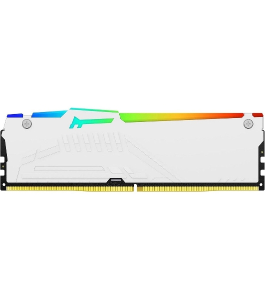 Оперативная память Kingston Fury Beast, DDR5, 32Gb (2x16Gb), 6000MHz, CL36, DIMM, с радиаторами, RGB, белый