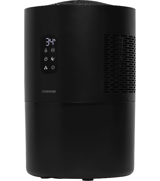 Мойка воздуха Starwind SAW5530 черный, 40 м², 4.5 л, фильтрация, ароматизация