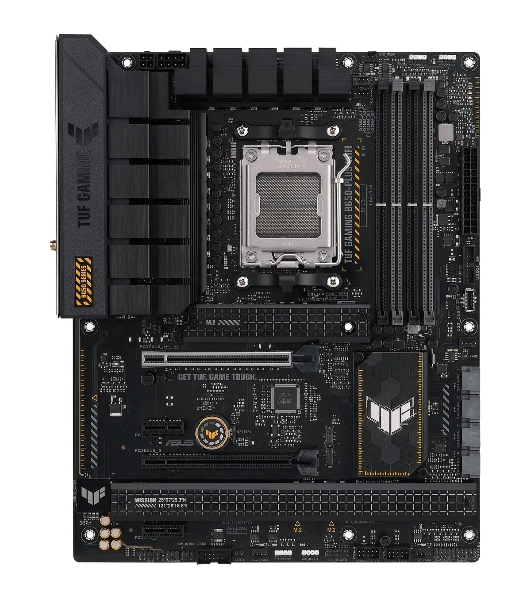 Материнская плата ASUS TUF GAMING B650-PLUS WIFI, AM5, AMD B650, 4xDDR5, 4xSATA, 3xM.2, 1xPCI-E 4.0 x16, 1xPCI-E 4.0 x4, 2xPCI-E x1, 1xHDMI, 1xDP, 1x 2.5Gb LAN, 2xUSB-A 3.2 Gen 2, 4xUSB-A 2.0, 1xUSB-C 3.2 Gen 2, 5x3.5 мм, 7.1, ATX