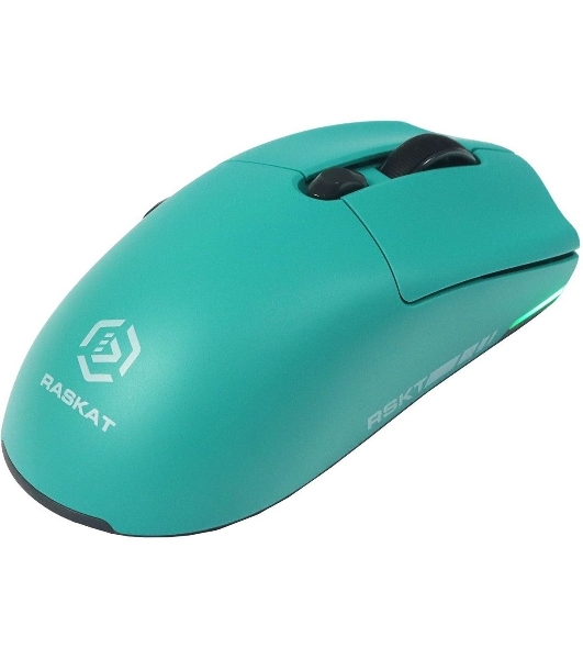 Мышь беспроводная/проводная Raskat MG006TR зеленый, 26000 dpi, радиоканал, Bluetooth, USB, кнопки - 6