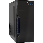 Компьютерный корпус Miditower ExeGate XP-333U-UNS500 (ATX, БП UNS500 с вент. 12см, 1хUSB/2хUSB 3.0, аудио, черный), фото 1