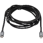 Кабель Digma D-Type-C-USB3.2-3m D-TYPE-C-USB3.2-100W-4K-3M 3м черный, фото 1