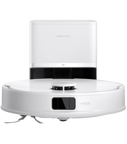 Робот-пылесос Roborock Q8 Max Pro Plus белый, 5200 мАч Li-Ion, уборка сухая/влажная, пылесборник контейнер 0,5 л