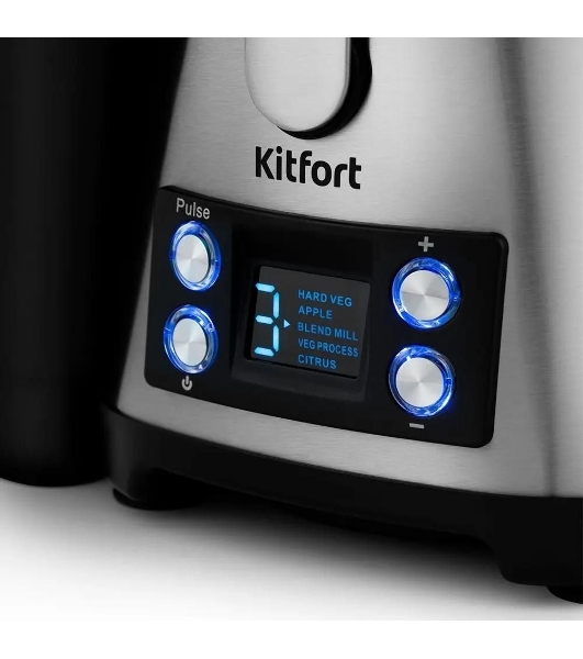 Кухонный комбайн Kitfort KT-1395 800Вт серебристый/черный