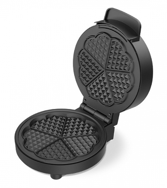 Вафельница BQ ST1010 черный/стальной, WAFFLE. Мощность: 1000 Вт, регулировка температуры от 40 до 230 °С, приготовление 5 вафель одновременно, антипригарное покрытие панелей Non-Stick PRO, равномерный нагрев, теплоизолированная ручка, противоскользящие ножки, 2 индикатора работы: нагрева и питания, материал корпуса: металл, бакелит, материал панелей : металл, размер рабочей поверхности: диаметр 190 мм, количество панелей: 2, вид панелей: венские вафли, длина шнура: 0.7 м, напряжение: 220-240 В, 50-60 Гц, защита от поражения электротоком: класс I'