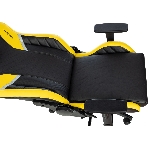 Кресло игровое Knight Thunder 5X черный/желтый эко.кожа крестов. металл, фото11