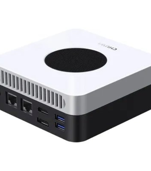 Мини ПК Chuwi LarkBox X Nettop серый/белый i3-1220P(1.5Ghz)/8Gb/256Gb SSD/W11Home/bracket