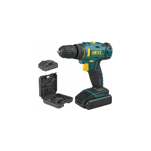 Дрель-шуруповерт Fit 80189, 18 В, 1.3 Ач, 29 Нм, щеточный