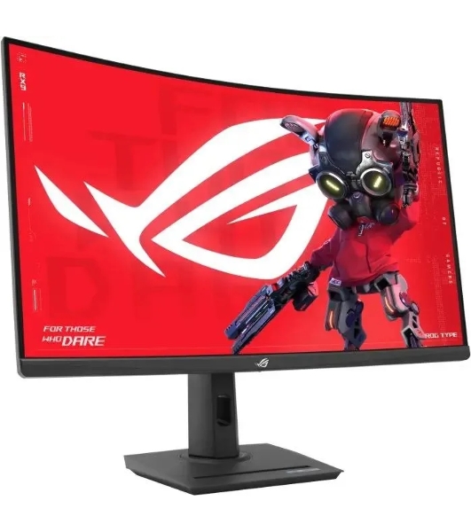 Монитор 31.5' ASUS ROG Strix XG32WCS черный VA 2560x1440, 180 Гц, 1 мс, 16:9, 400 кд/м2, 1xHDMI, 1xDP, 1xUSB-C, изогнутый