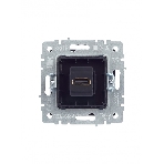 Розетка HDMI IEK BRITE РHDMI-0-БрМ маренго, фото2