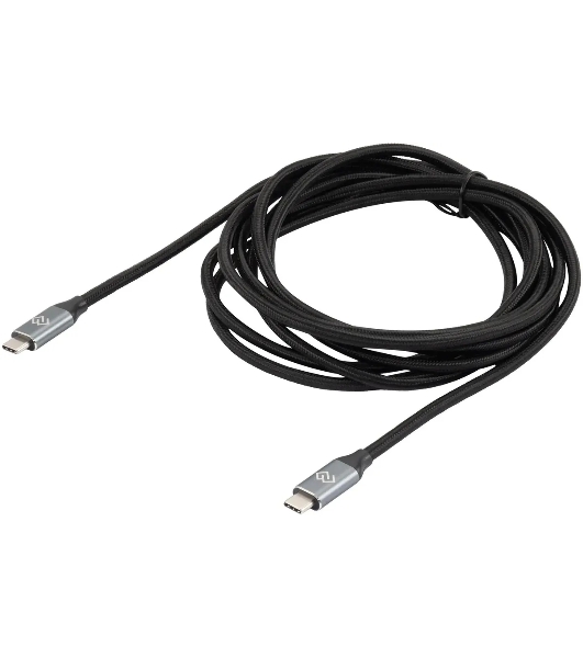 Кабель Digma D-Type-C-USB3.2-3m D-TYPE-C-USB3.2-100W-4K-3M 3м черный