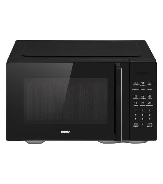 Микроволновая печь BBK 23MWS-852S/B черный, 23 л, 800 Вт, переключатели - сенсор