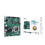 Материнская плата ASUS Pro H610T D4-CSM, LGA 1700, Intel H610, 2xSO-DIMM DDR4, 2xSATA, 1xM.2 (PCIe 4.0 x4/SATA), 1xHDMI, 1xDP, 1x 1Gb LAN, 2xUSB-A 3.2 Gen 1, 2xUSB-A 2.0, 2x3.5 мм, 7.1, Mini-ITX, фото 1