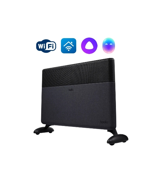 Конвектор электрический Ballu Apollo digital INVERTER Space Black BEC/ATI-1502 черный, 1500 Вт, 20 м2, термостат, дисплей, WiFi