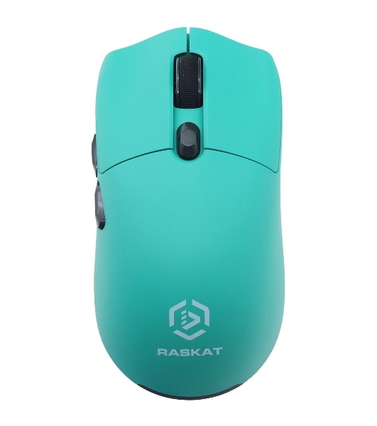 Мышь беспроводная/проводная Raskat MG006TR зеленый, 26000 dpi, радиоканал, Bluetooth, USB, кнопки - 6
