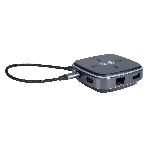 Многофункциональная док-станция Intrend ITACS-9W Type-C с беспроводной зарядкой 3 встроенных высокоскоростных USB 3.0, встроенный высокоскоростной TF и SD карт ридер, разъем RJ-45 для подключения к локальной сети HDMI 4K/30Hz, 60W Power Delivery порт,, фото9
