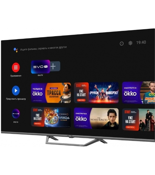 Телевизор Haier 43' DH1PM9D00RU черный DLED 4K UHD 60Hz Android TV 2GB/16GB