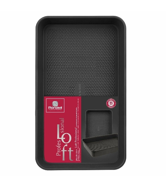 Форма для выпечки Rondell Loft Professional RDF-1510 прямоуг. 39.5x27.5x7.8см сталь черный