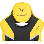 Кресло игровое Knight Thunder 5X черный/желтый эко.кожа крестов. металл, фото13