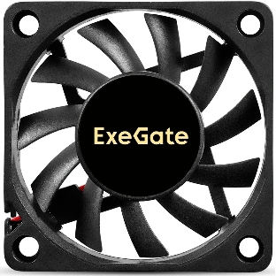 Вентилятор корпусной ExeGate ExtraSilent ES06010S2P, 60 мм, 2000 об/мин, 16 дБ, 2-pin, без подсветки