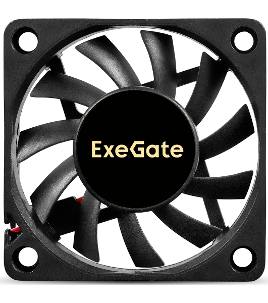 Вентилятор корпусной ExeGate ExtraSilent ES06010S2P, 60 мм, 2000 об/мин, 16 дБ, 2-pin, без подсветки