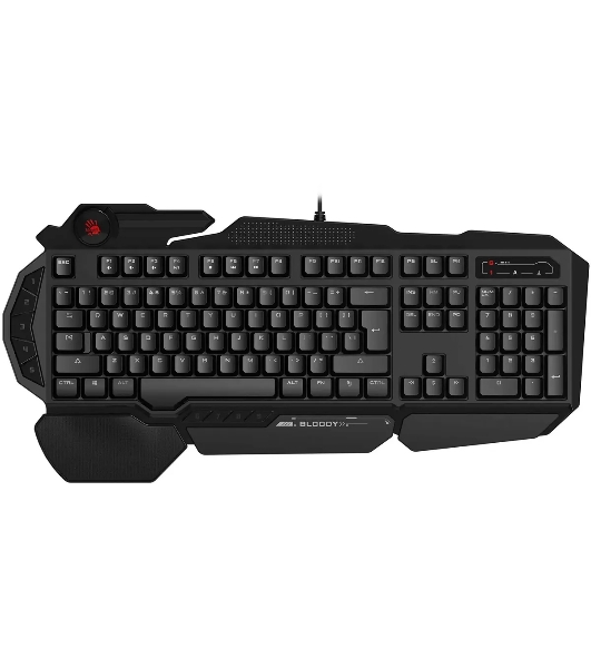 Клавиатура проводная A4Tech Bloody B310N черный USB Multimedia for gamer LED (подставка для запястий) (B310N)