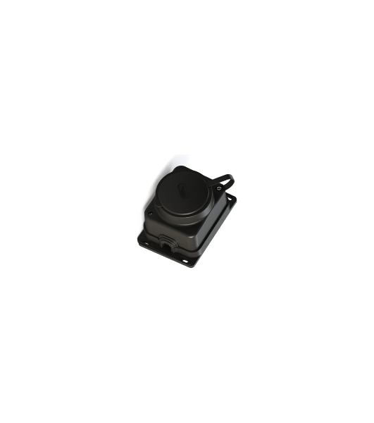 Колодка MultiSet 1х розетка 2К+З 16А/250В IP44 каучуковая черн. SE MST4003BK