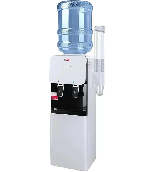 Кулер для воды AEL LD-AEL-85c, верхняя загрузка, нагрев 95 °С, охлаждение 8 °С, белый/черный