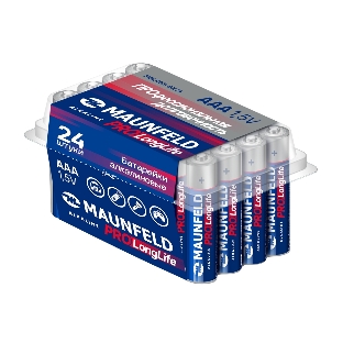 Батарейки Maunfeld PRO Long Life Alkaline ААА(LR03) MBLR03-BX24, бокс 24 шт.