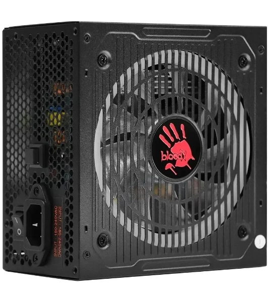 Блок питания Bloody BD-PS750G, 750Вт, 80 PLUS Gold, 120мм, модульный, черный