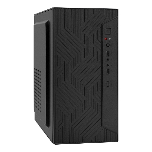 Компьютерный корпус Minitower ExeGate BAA-303M-UNS400 (mATX, БП UNS400 с вент. 12см, 2*USB, HD Audio, черный)