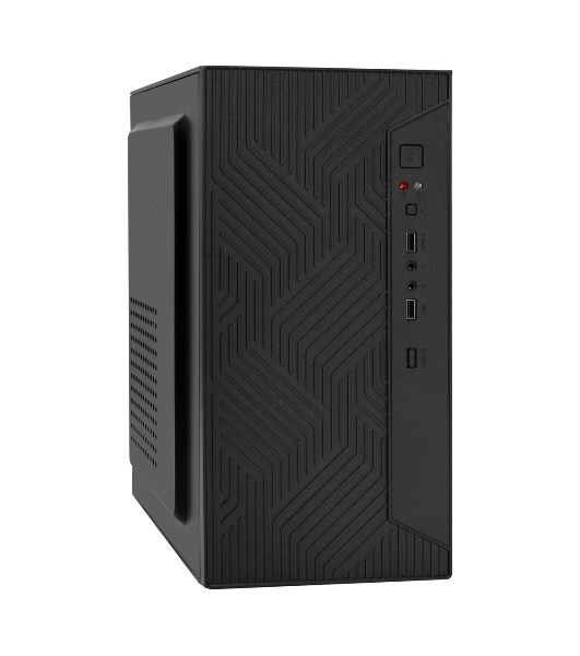Компьютерный корпус Minitower ExeGate BAA-303M-UNS400 (mATX, БП UNS400 с вент. 12см, 2*USB, HD Audio, черный)