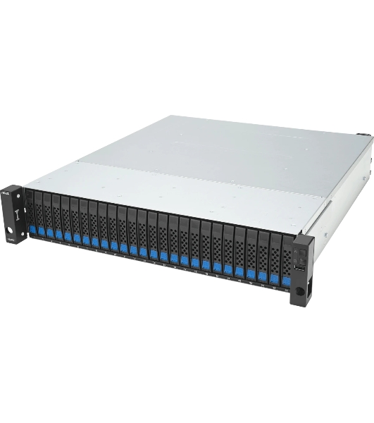 Серверная платформа ASUS VS320D-RS26-D1712106Z, 2U, Intel Xeon 64-bit 4-core, 4x DDR4 ECC DIMM, 26 x 2.5' SATA/SAS hsb, 1x 1GbE RJ45 LAN Port, 2x 12Gb/s SAS Wide Port, 1+1 850W
