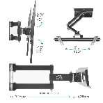 Кронштейн для телевизора Arm Media PT-15 new черный, фото6